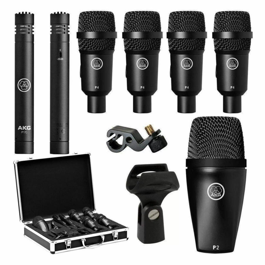 AKG Drum Set Session 1, High-performance 7-Piece Drum Microphone Set