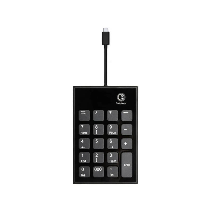 Port Designs Numeric Keypad Notebook USB Black and Grey
