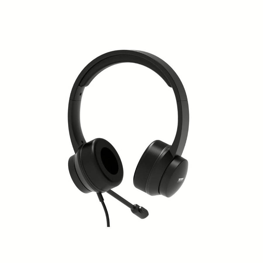 Port Designs Comfort Office USB Stereo Headset with Microphone