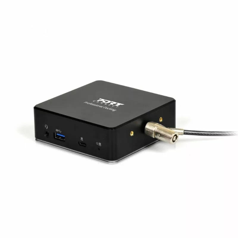 Port Designs 901908 interface hub USB 3.2 Gen 1 (3.1 Gen 1) Type-C Black