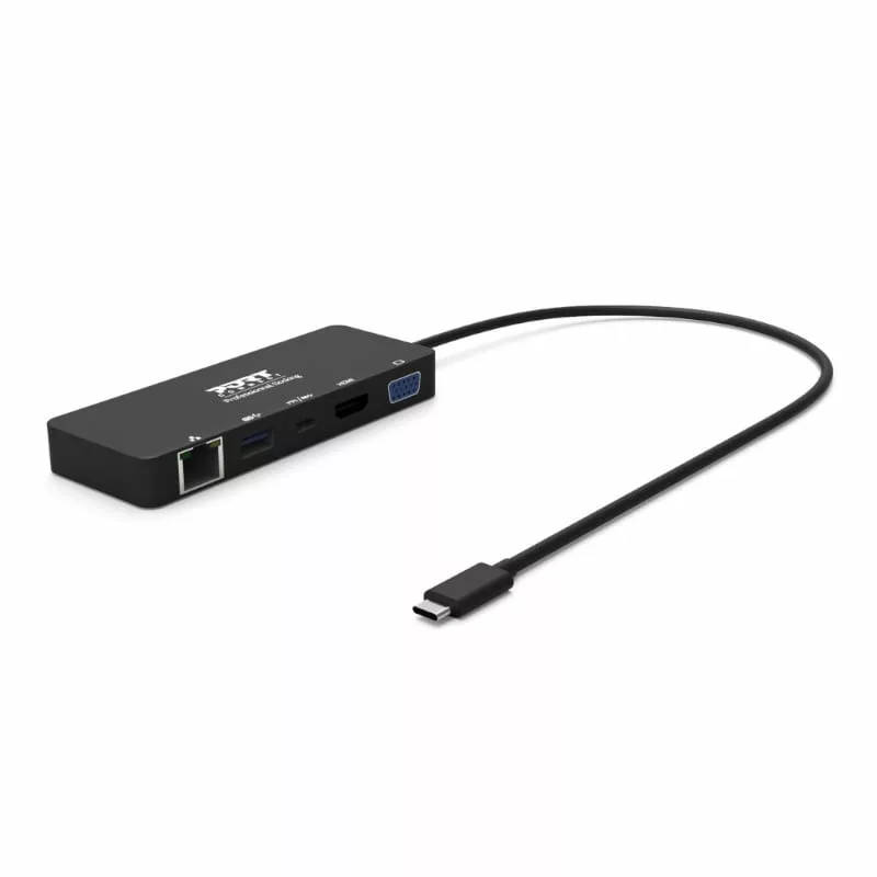 Port USB Type-C to 1 x RJ45|1 x USB3.0 SS|1 x Type-C 85W PD|1 x HDMI2.0|1 x VGA 30cm Cable Dock -...