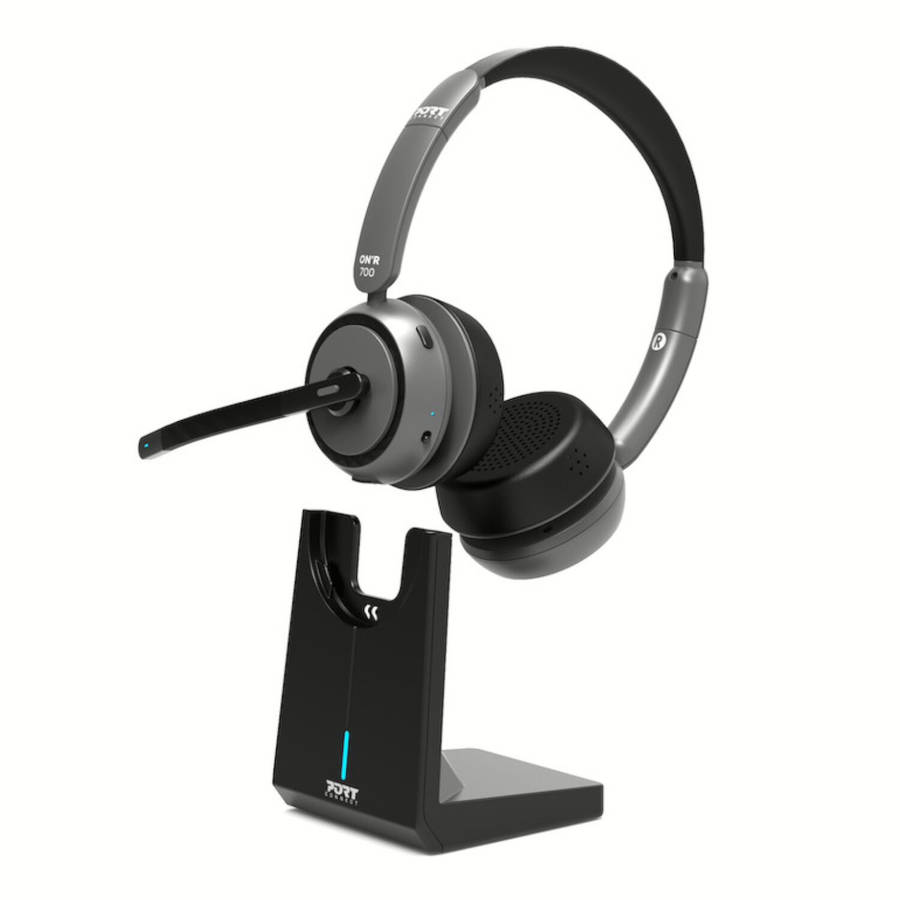 Port Connect ON?R 700 Bluetooth Wireless Headset with Noise Cancellation