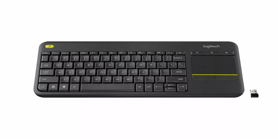 920-007145 - LOGI K400  Wireless Keyboard  Plus Touch (Dark Grey) Unifying  USB receiver