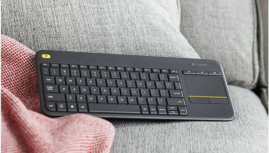 920-007145 - LOGI K400  Wireless Keyboard  Plus Touch (Dark Grey) Unifying  USB receiver