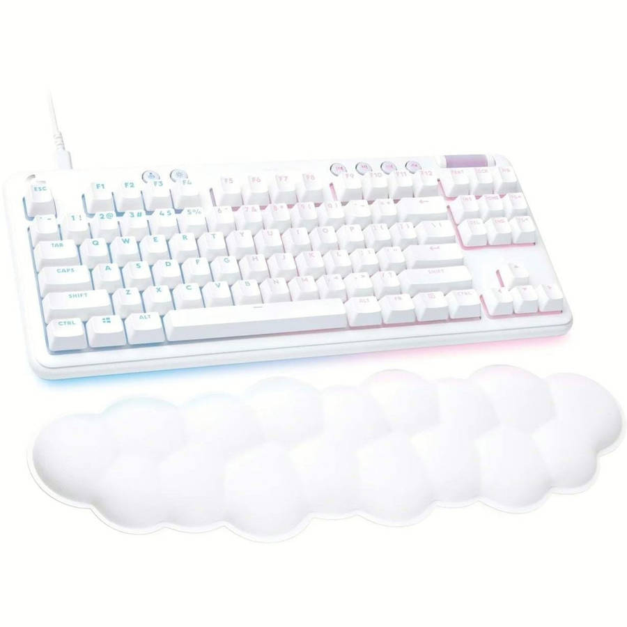 Logitech G G713 TKL GX Tactile Lightsync RGB Wired Mechanical Gaming Keyboard - White Mist