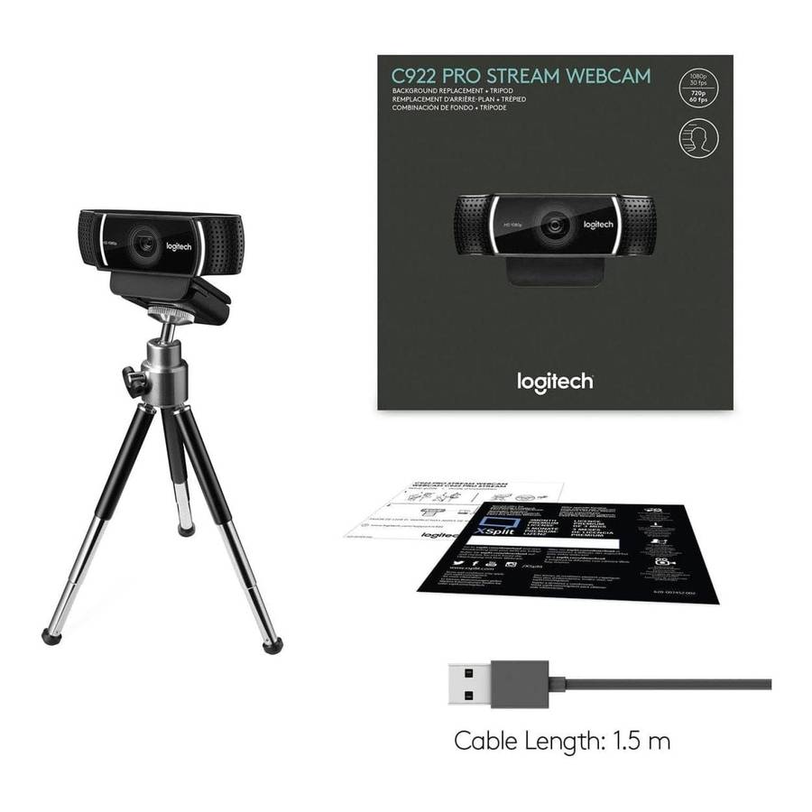 Logitech C922 Pro Stream FHD 1080P Webcam