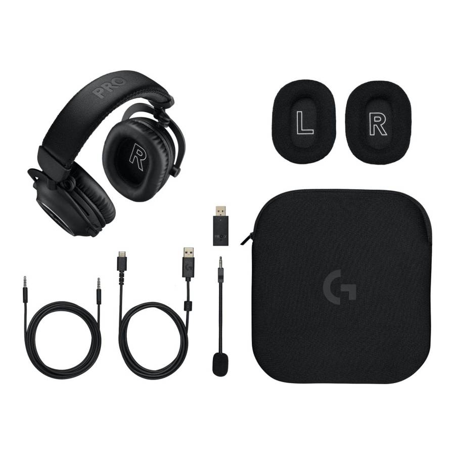 Logitech PRO X 2 Lightspeed Wireless 7.1 Bluetooth Gaming Headset Black