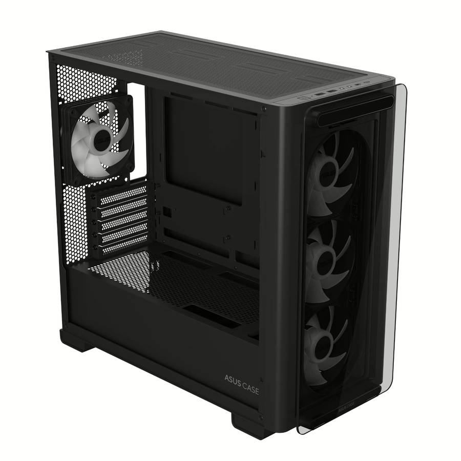Asus A23 PLUS ARGB Micro-ATX Gaming Chassis - Black
