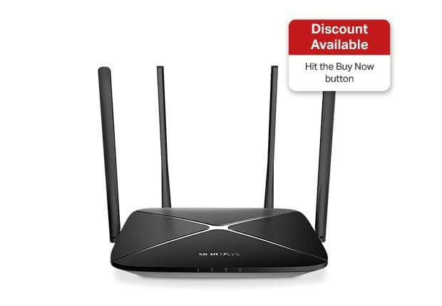 Mercusys AC12G AC1200 Wi-Fi 5 Wireless Router Dual Band Gigabit