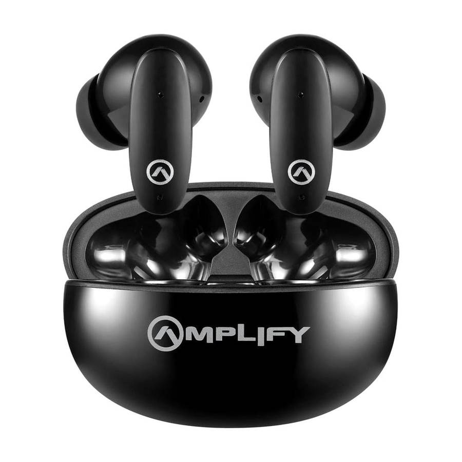 Amplify SoundSync Series True Wireless Earbuds with Charging Case Black