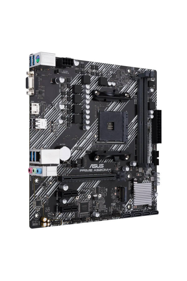 AMD A520 (Ryzen AM4) Micro ATX Motherboard with M.2 Support; 1 Gb Ethernet; HDMI/D-Sub; SATA 6 Gb...