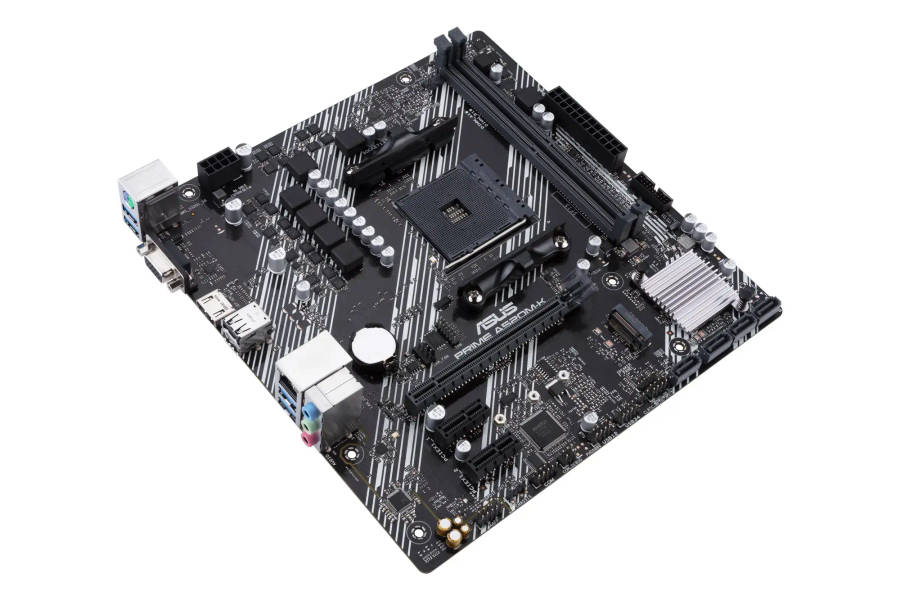 AMD A520 (Ryzen AM4) Micro ATX Motherboard with M.2 Support; 1 Gb Ethernet; HDMI/D-Sub; SATA 6 Gb...