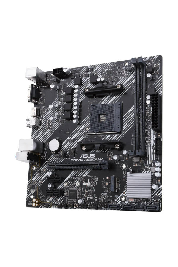 AMD A520 (Ryzen AM4) Micro ATX Motherboard with M.2 Support; 1 Gb Ethernet; HDMI/D-Sub; SATA 6 Gb...