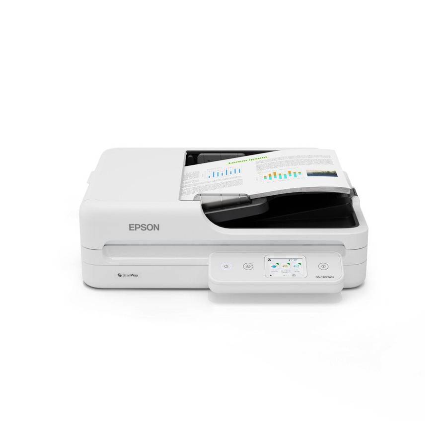 Epson WorkForce DS-1760WN A4 Compact Wi-Fi Flatbed Scanner