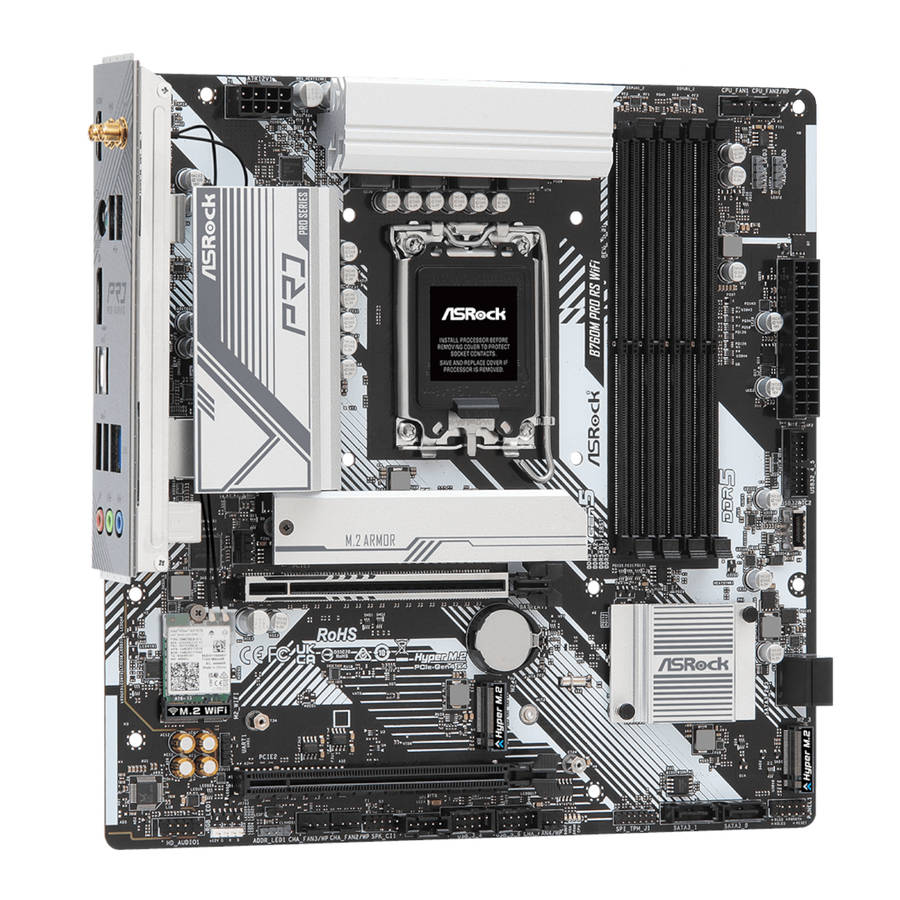 ASRock B760M Pro RS WiFi Intel LGA 1700 MATX Gaming Motherboard