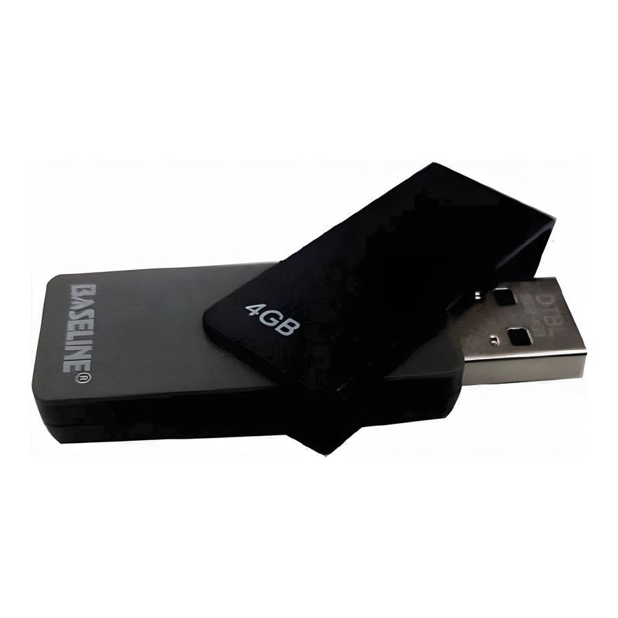 Baseline 4GB USB Type-A Flash Drive Black