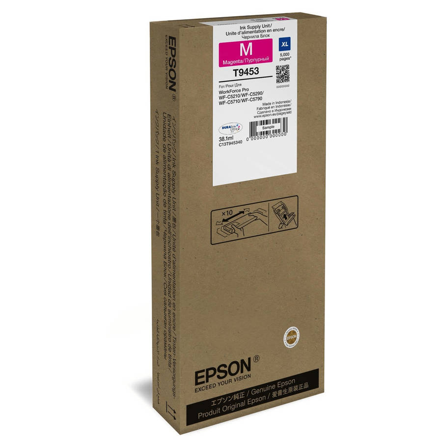 Epson XL Magenta Cartridges for the WorkForce Pro Series Printers C13T945340 - 5000 pages
