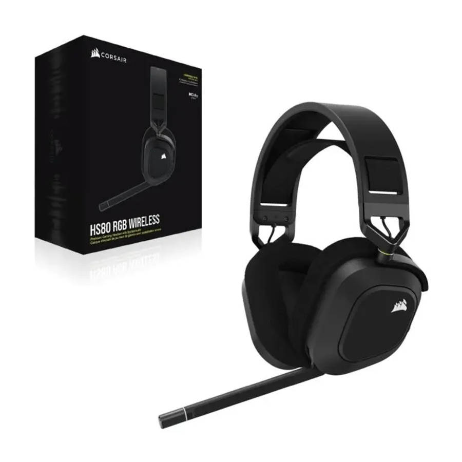 Corsair HS80 RGB Wireless Premium Gaming Headset Carbon