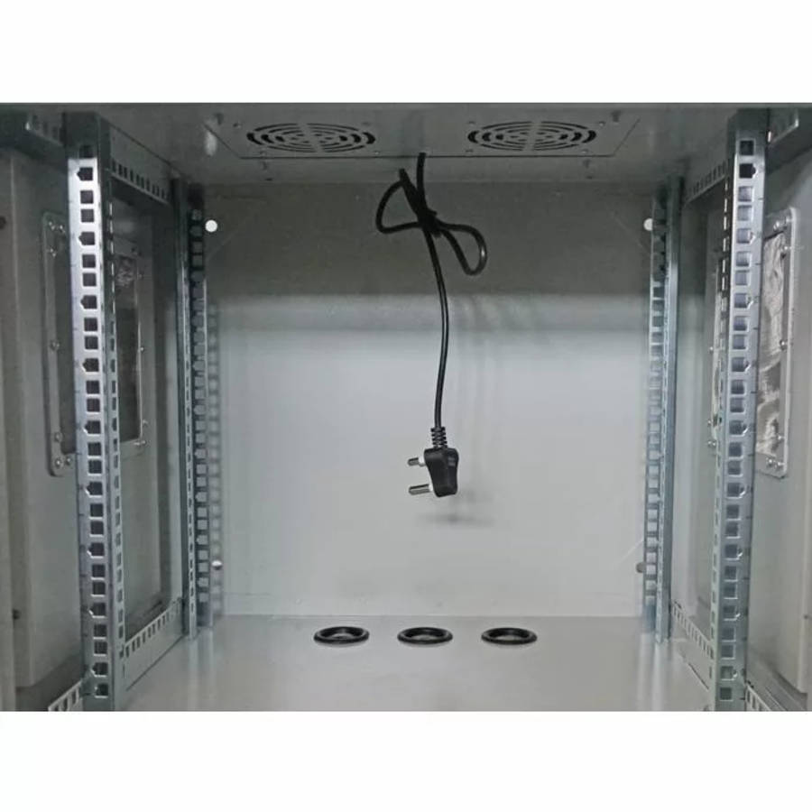 Scoop 9U 450mm Deep Outdoor Cabinet with 2 fans