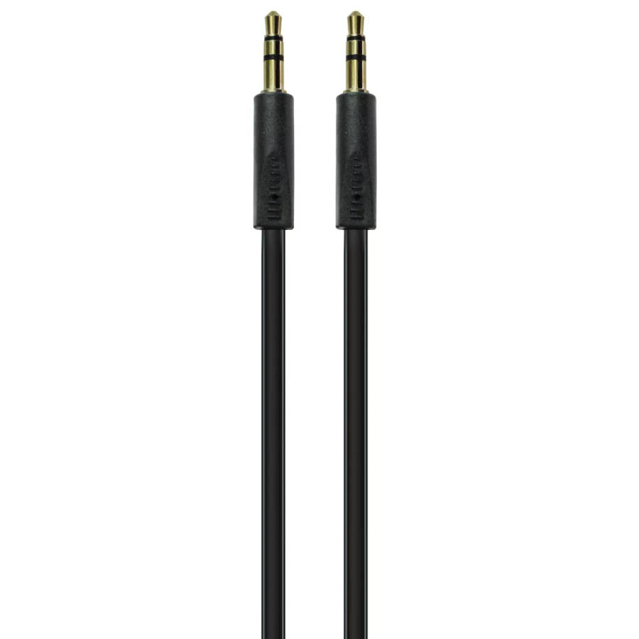 Volkano Slim Series 3.5mm Aux Stereo Cable 2m Black