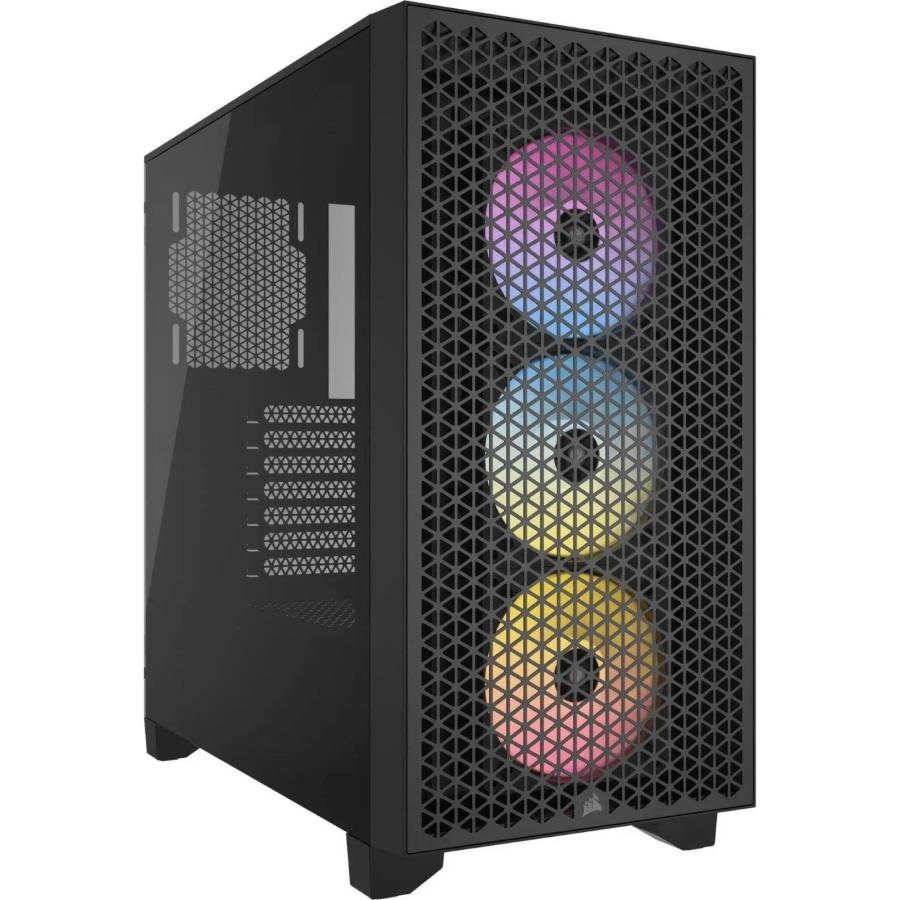 Corsair 3000D RGB AirFlow Dark ATX Mid Tower PC Case - Black