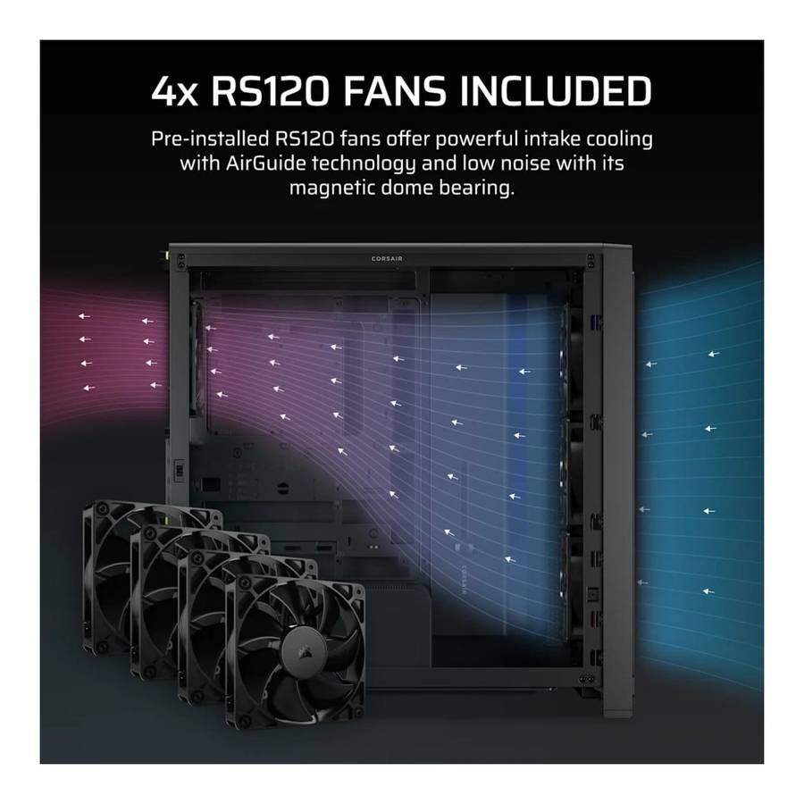 Corsair FRAME 4000X RS Mid-Tower PC Case Black
