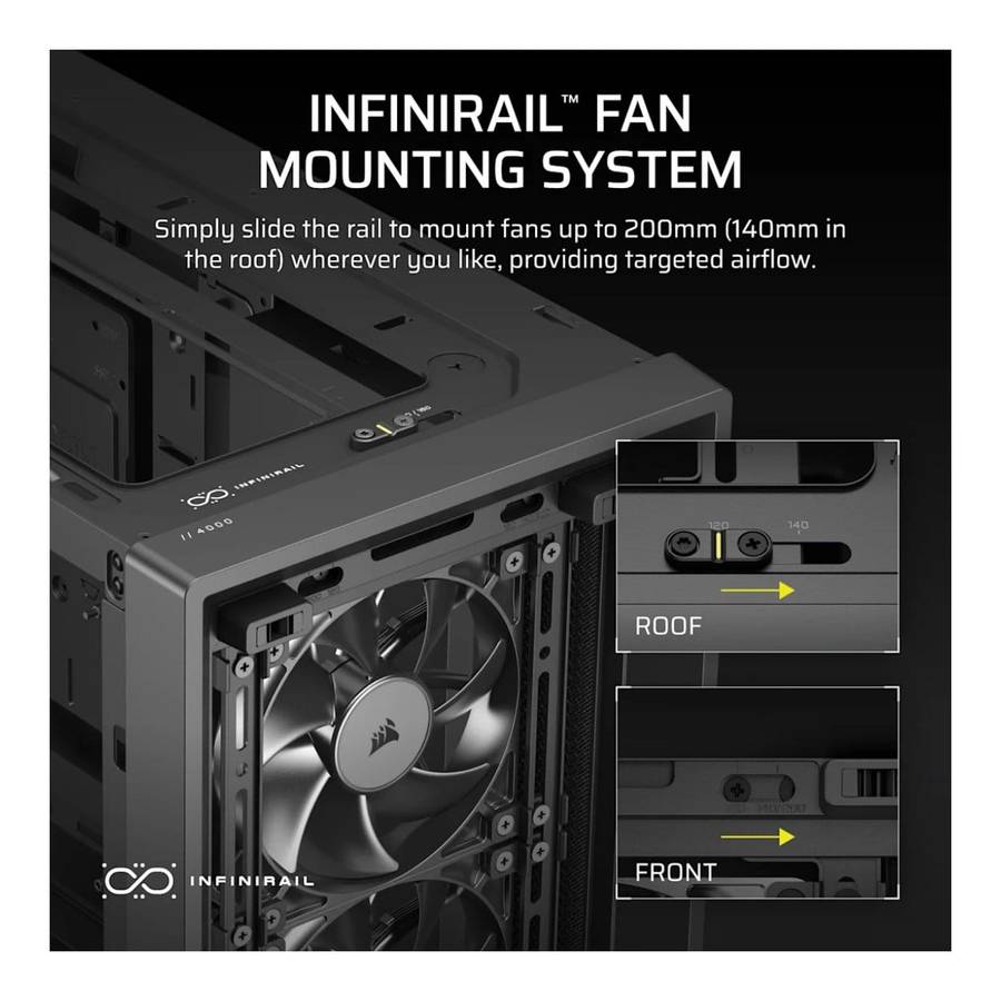 Corsair FRAME 4000X RS Mid-Tower PC Case Black