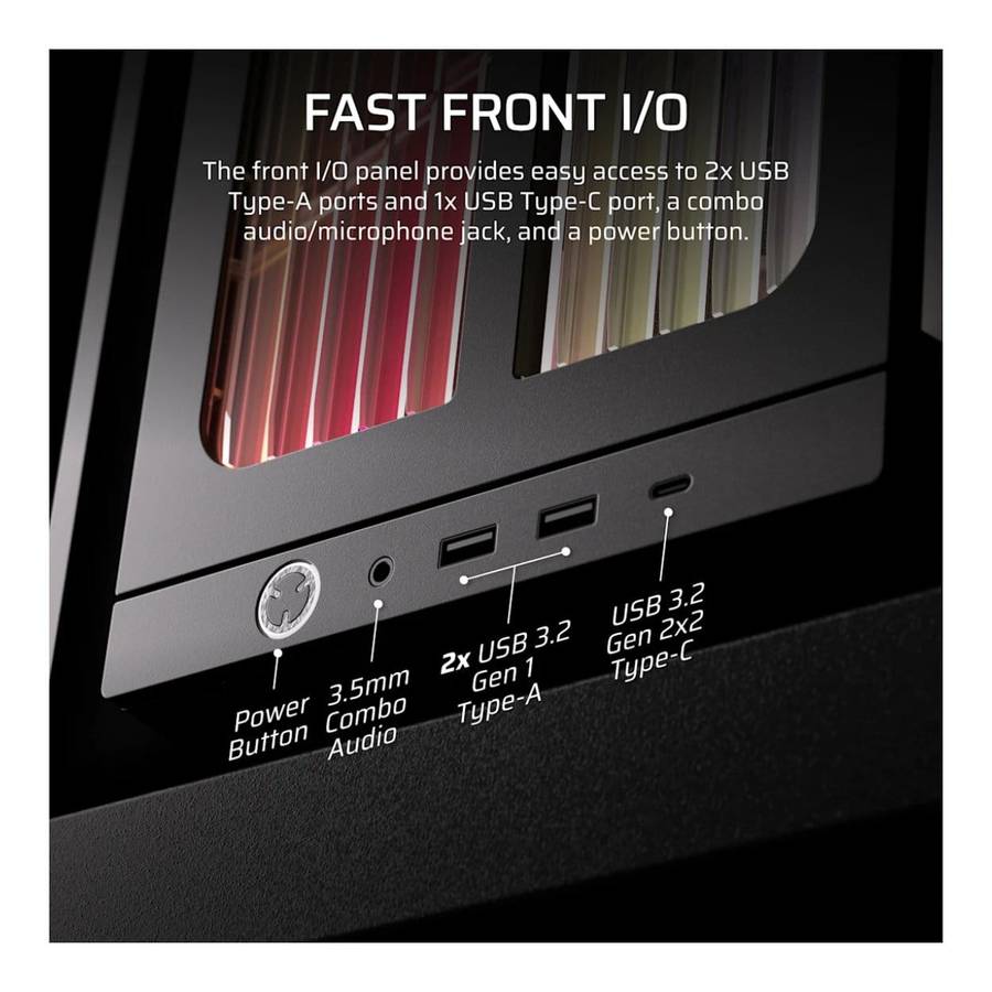 Corsair FRAME 4000X RS Mid-Tower PC Case Black