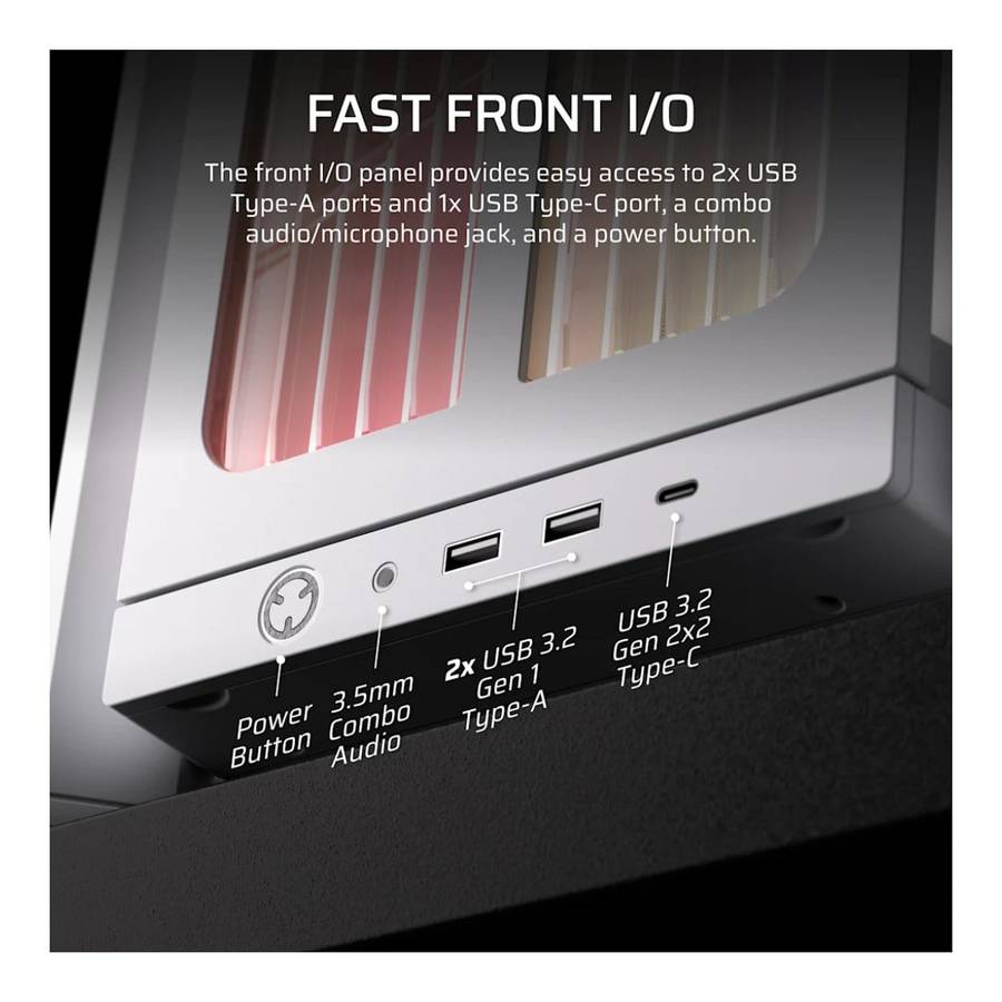 Corsair FRAME 4000X RS Mid-Tower PC Case White