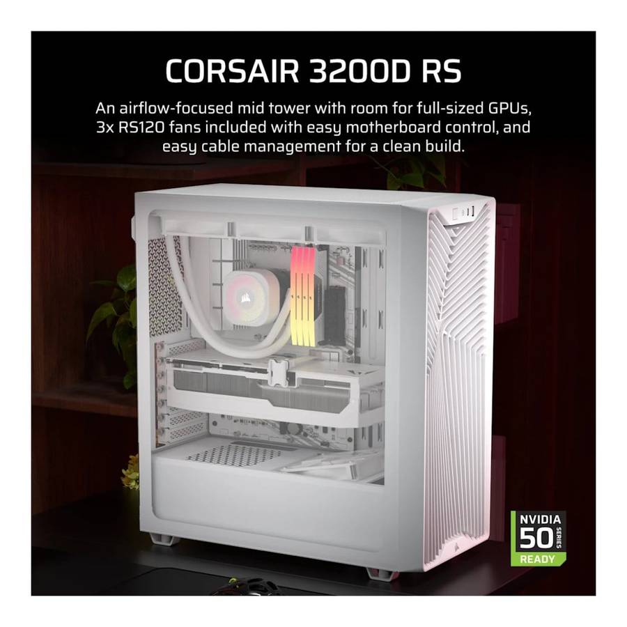 Corsair 3200D RS Mid-Tower PC Case White
