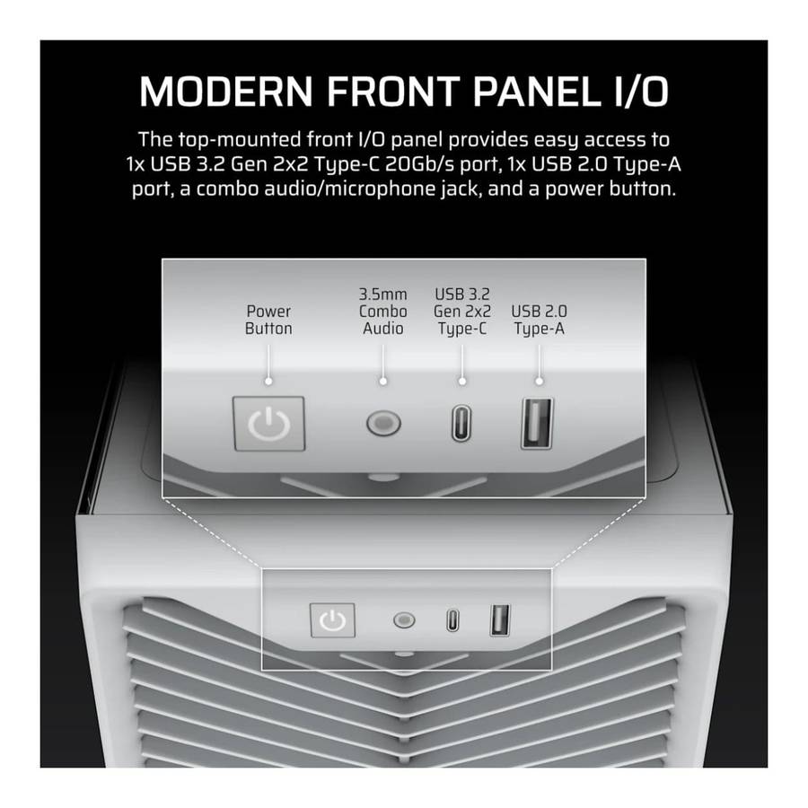 Corsair 3200D RS Mid-Tower PC Case White