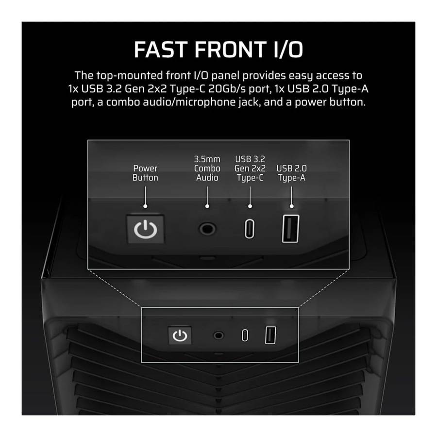 Corsair 3200D RS Mid-Tower PC Case Smoke