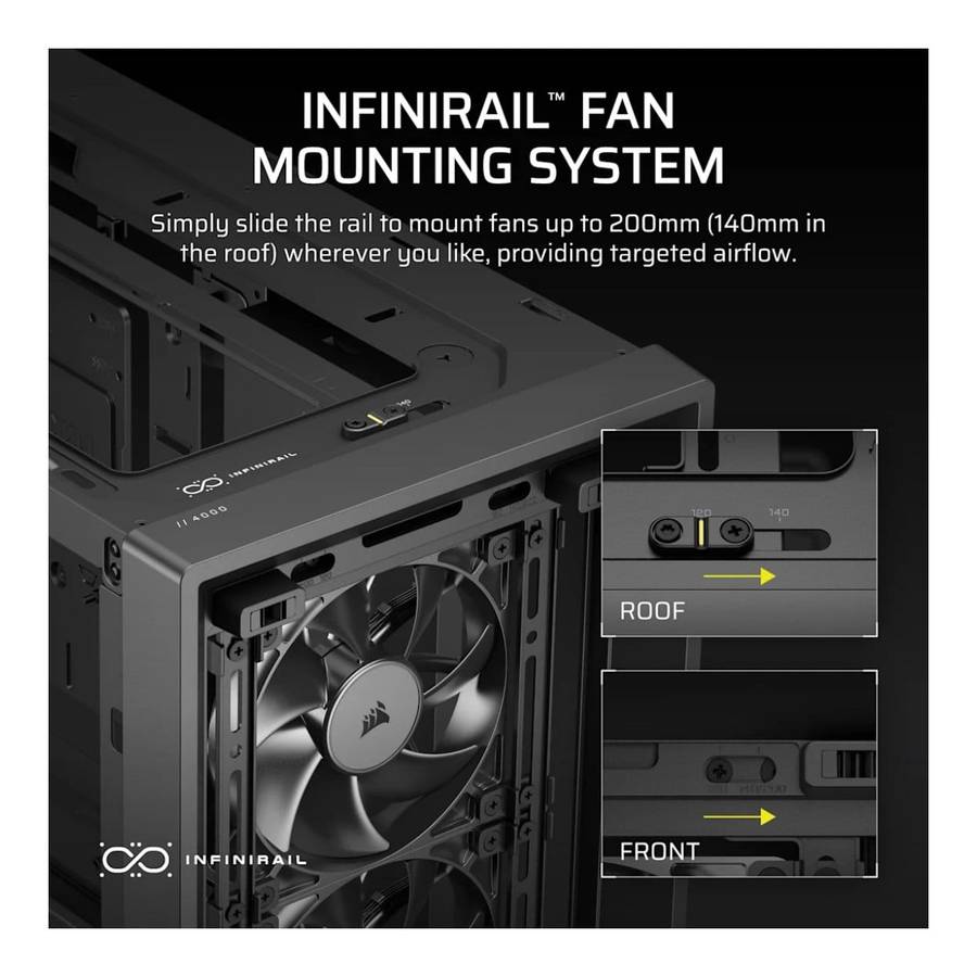 Corsair FRAME 4000D RS WOOD Modular Mid-Tower PC Case Walnut