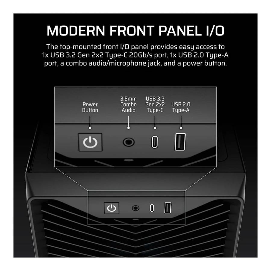 Corsair 3200D RS ARGB Mid-Tower PC Case Black