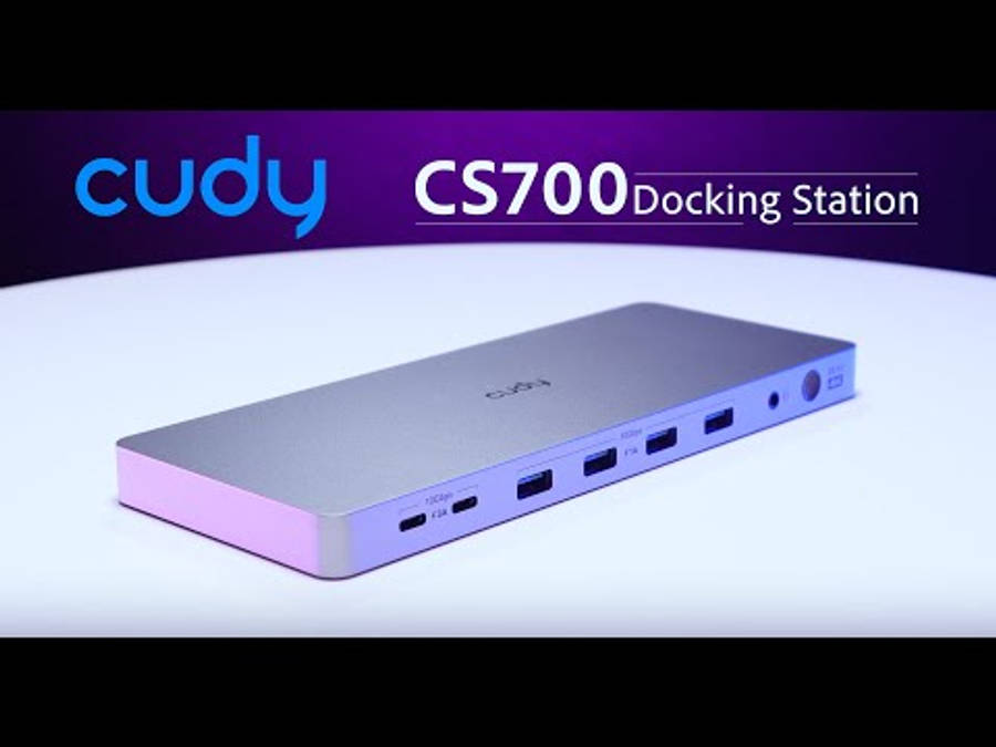 Cudy Dual 4K 10Gbps USB-A & USB-C Gigabit Ethernet Docking Station