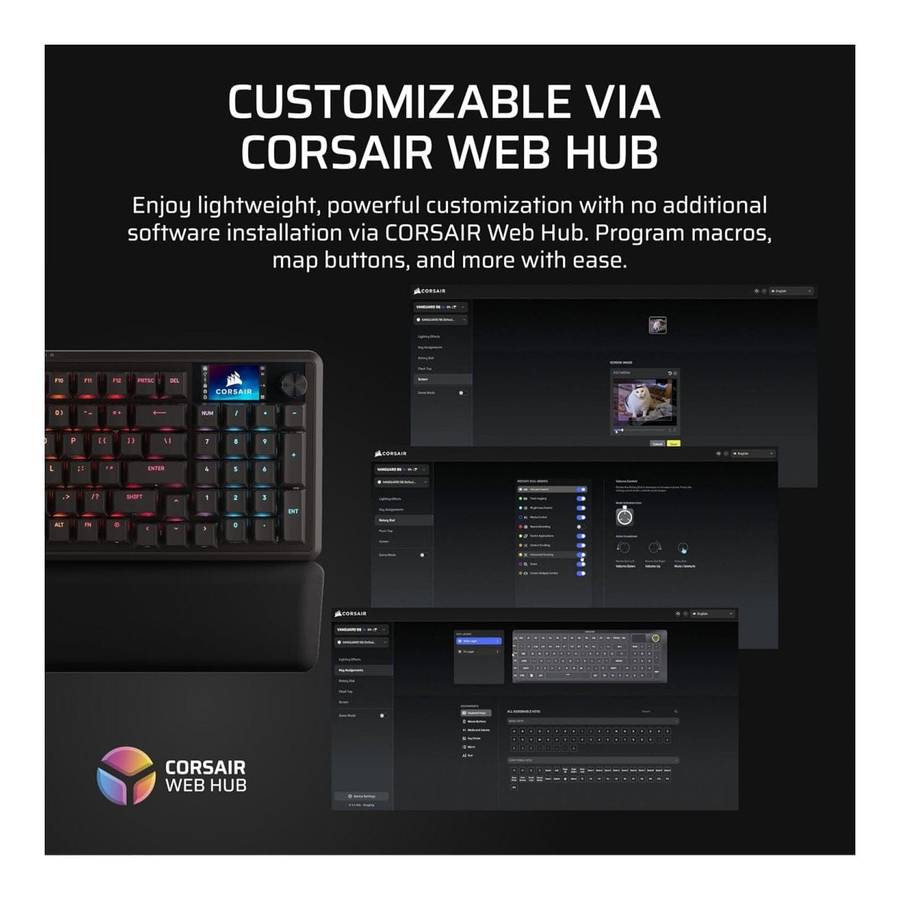 Corsair VANGUARD 96 Wired Gaming Keyboard Black