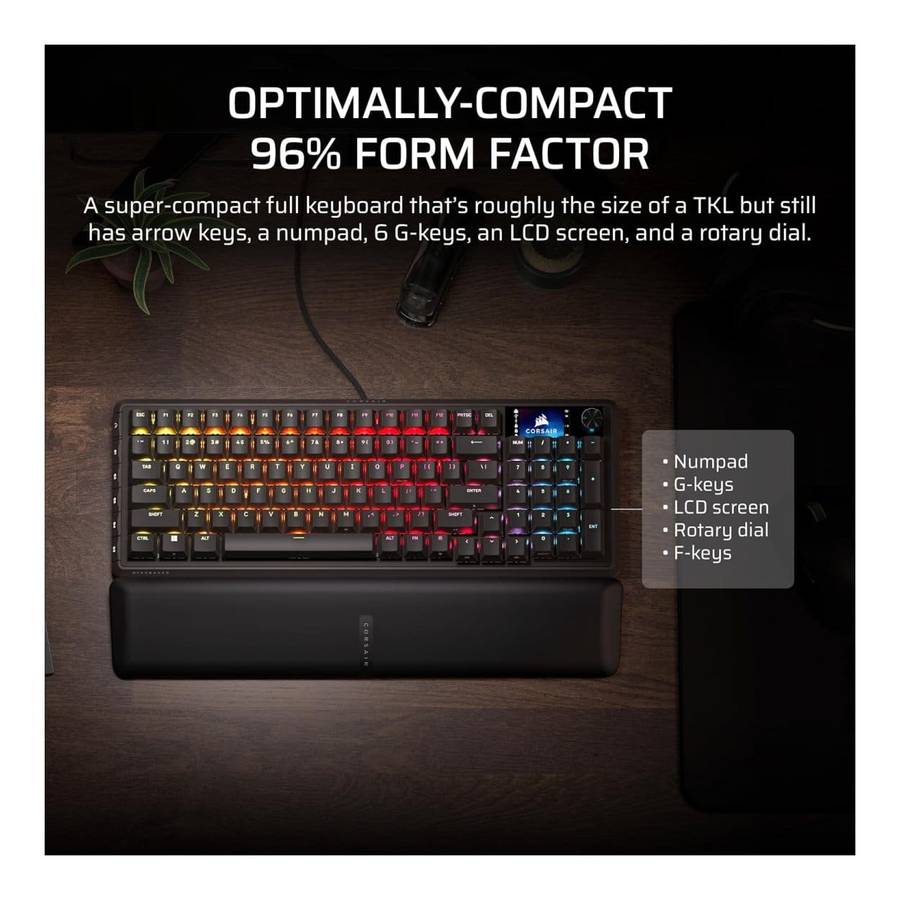 Corsair VANGUARD 96 Wired Gaming Keyboard Black