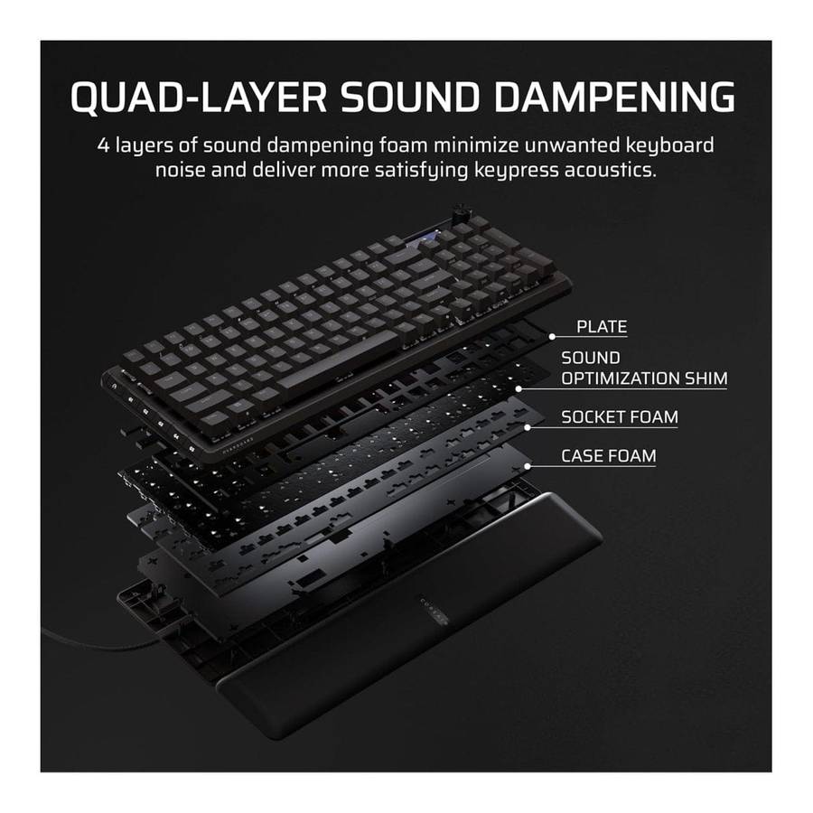 Corsair VANGUARD 96 Wired Gaming Keyboard Black