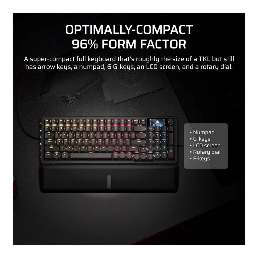 Corsair VANGUARD Pro 96 Hall Effect Gaming Keyboard