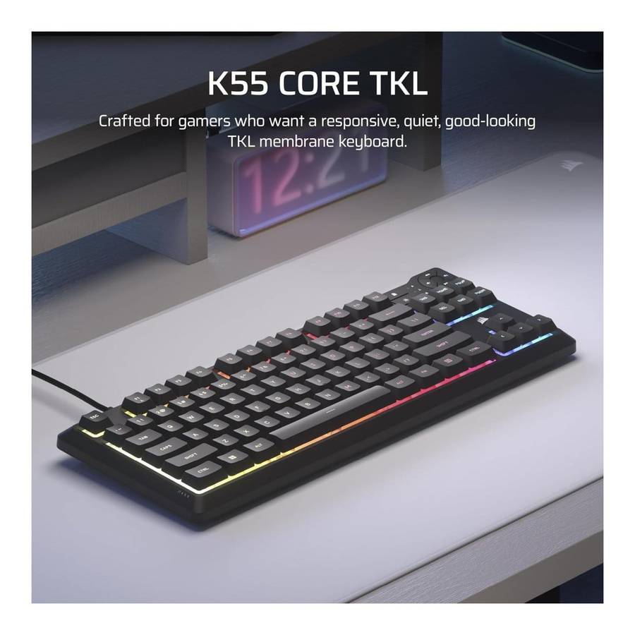 Corsair K55 CORE TKL RGB Wired Gaming Keyboard