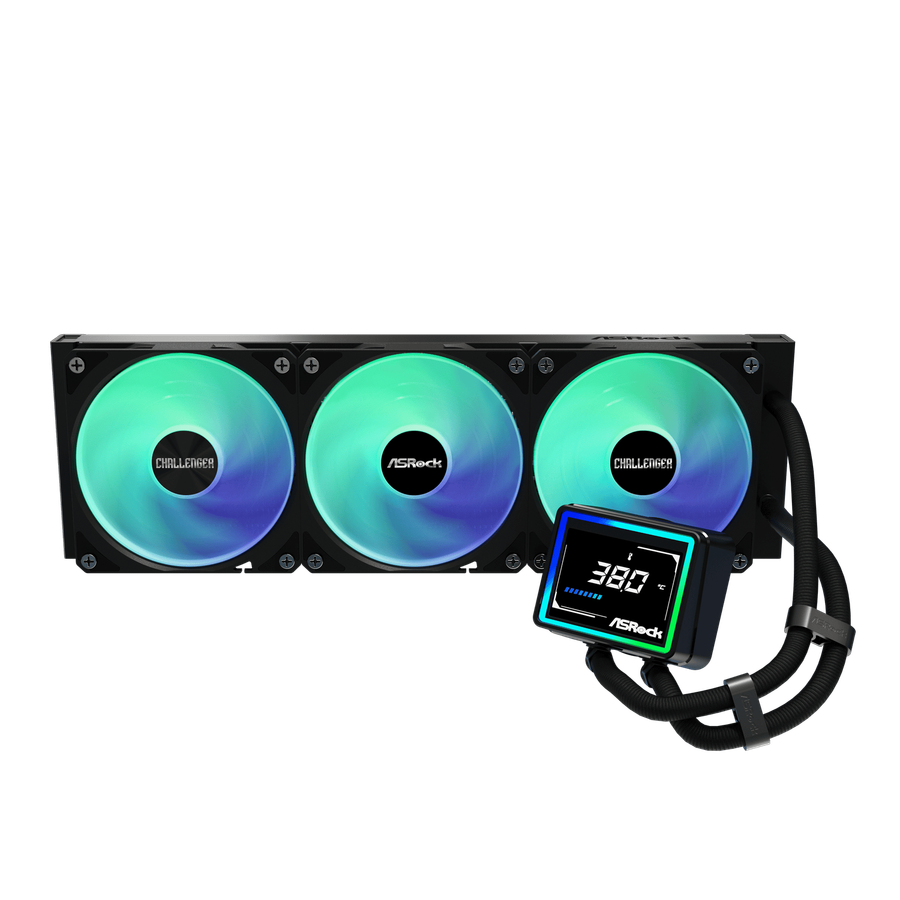ASRock Challenger 360 Digital AIO Liquid Cooler - Black