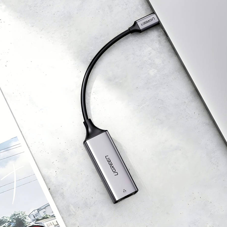 UGREEN CM199-50737 Type-C to Gigabit Ethernet Adapter - Silver