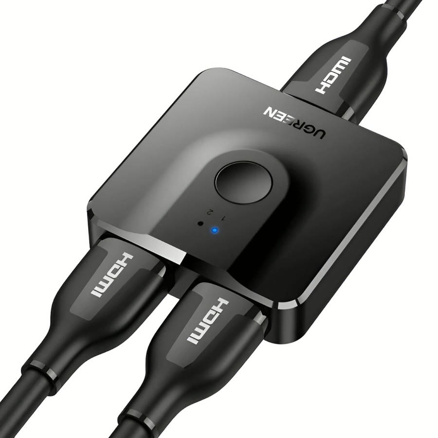 UGREEN CM217-50966 2-in-1 Bi-Directional 4K HDMI Switcher - Black