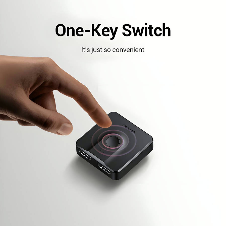 UGREEN CM217-50966 2-in-1 Bi-Directional 4K HDMI Switcher - Black