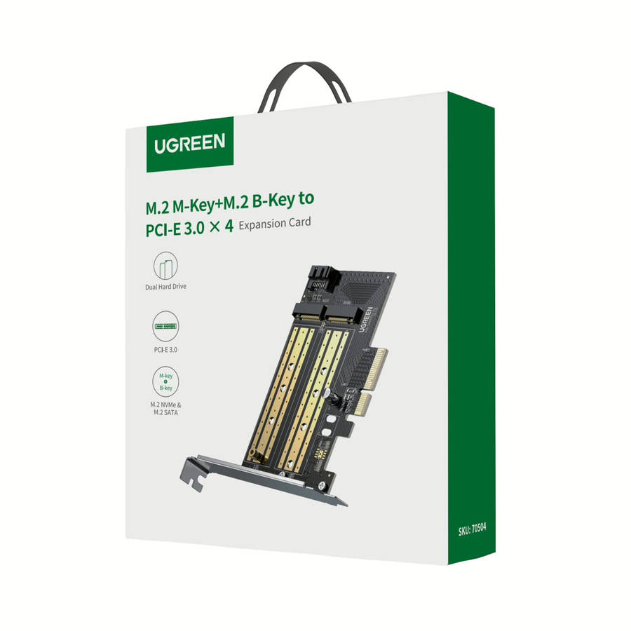UGREEN CM302 M.2 M/B-Key to PCI-E 3.0 Expansion Card