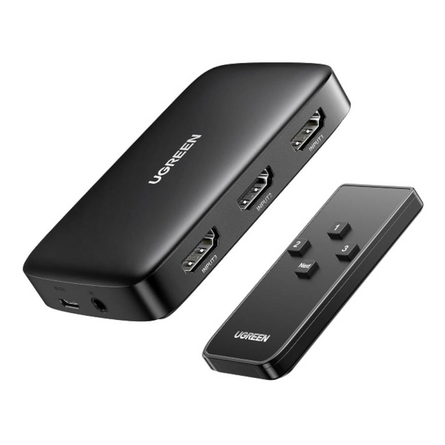 UGreen CM332 3-in-1 HDMI 1.4 Switch 4K