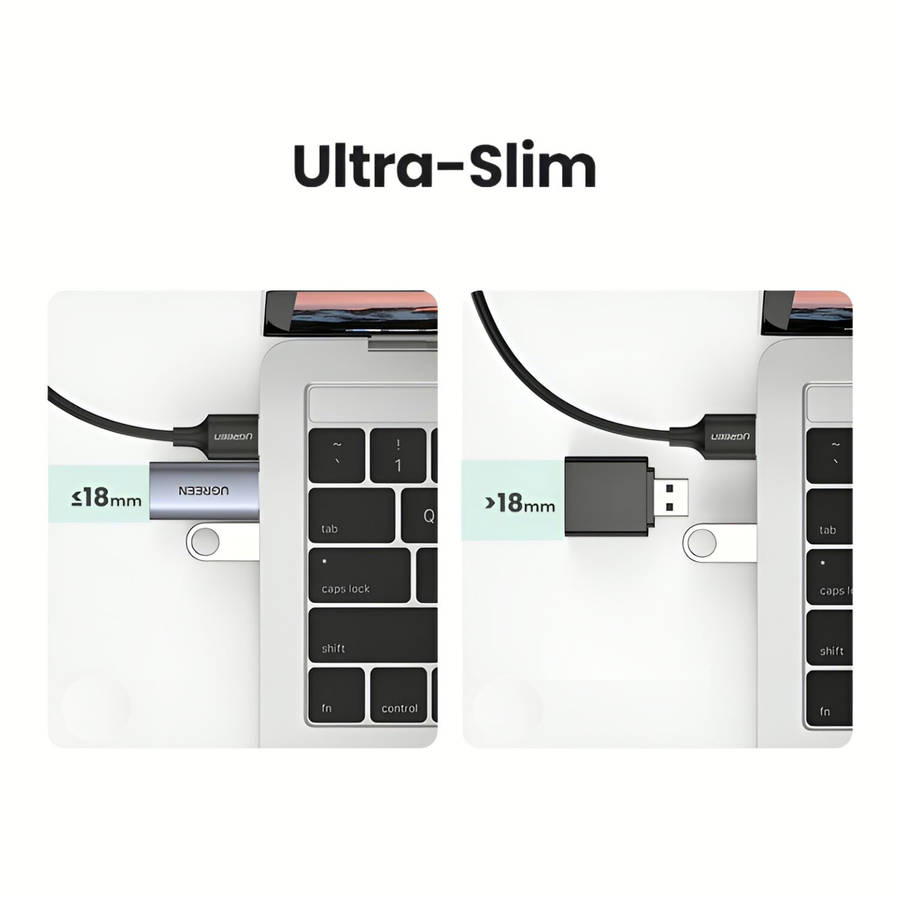 UGREEN CM383-80864 USB-A to 3.5mm Audio Jack External Sound Adapter - Silver