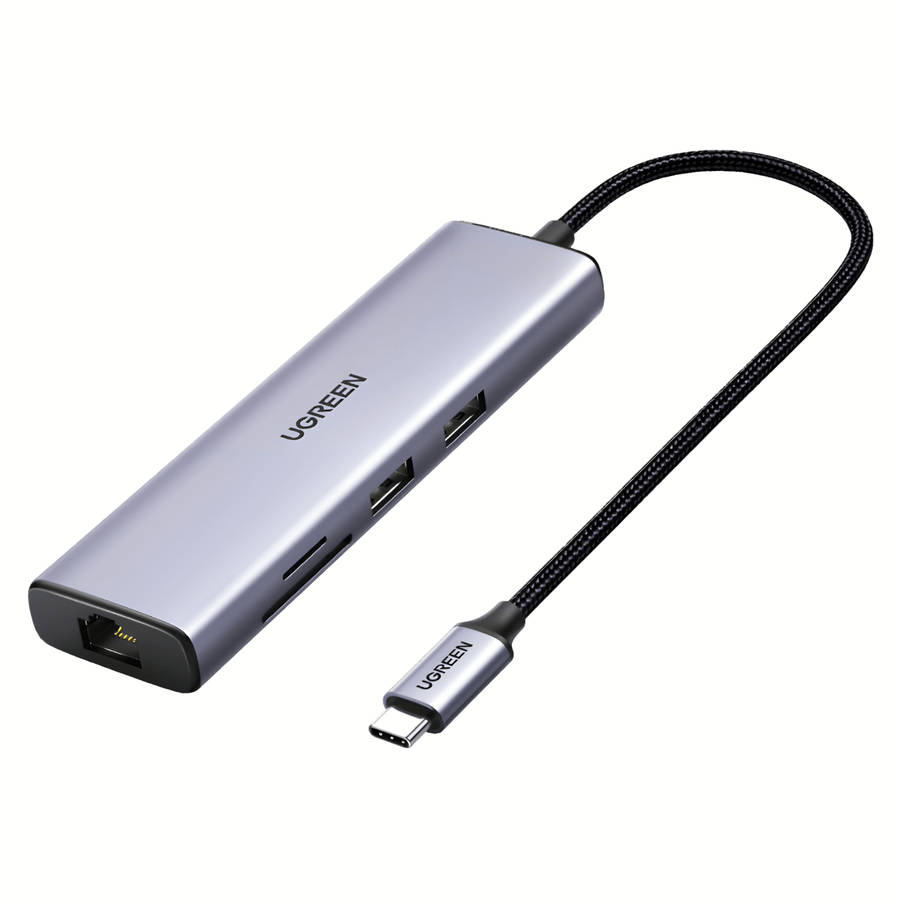 UGREEN Revodok 7-in-1 Type-C Hub - Silver