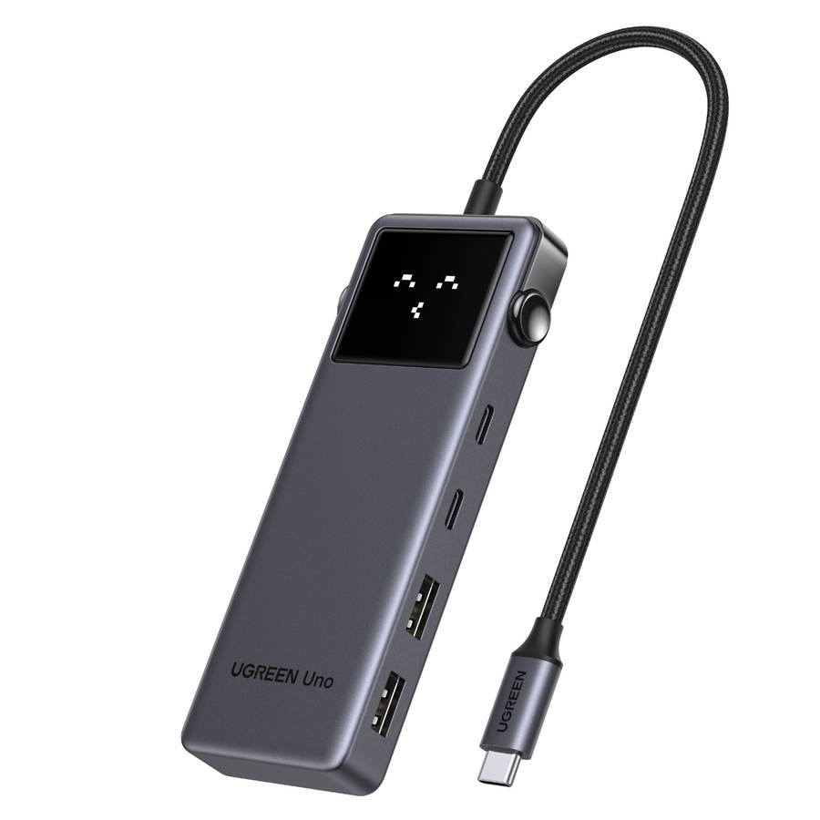 UGREEN 6-in-1 Type-C Hub with 4K HDMI, 100W PD and 10Gbps USB Ports  Grey