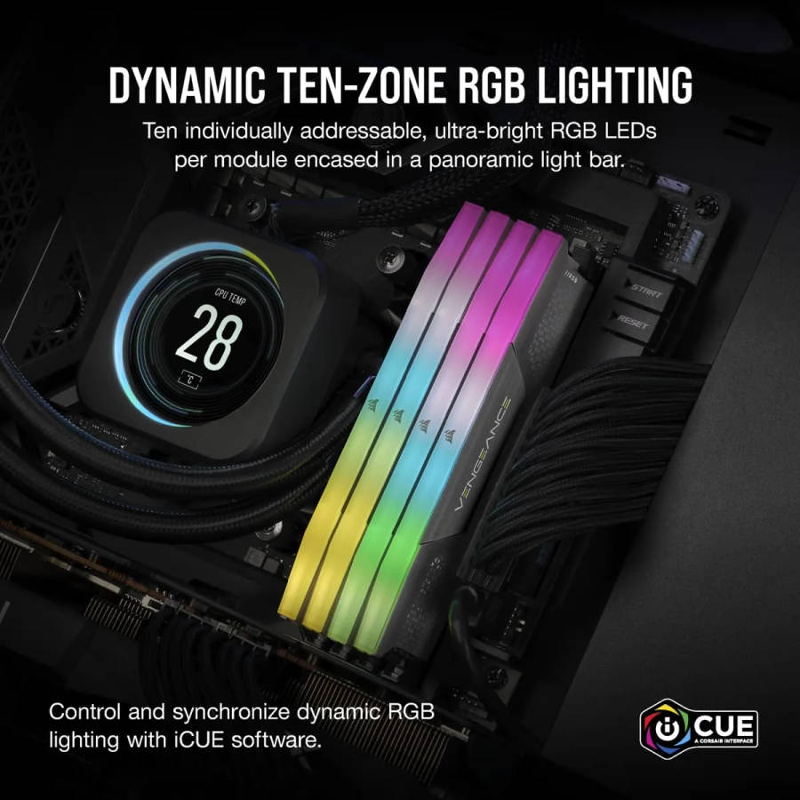 Corsair CMH64GX5M2B5200Z40K 64GB 2 x 32GB Memory Module DDR5 5200MHz